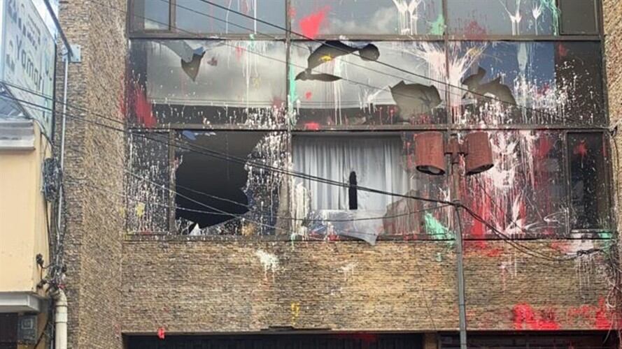 Se registran ataques a la DIAN y Registraduría en Pasto. Foto: Cortesía para Paulo Paz