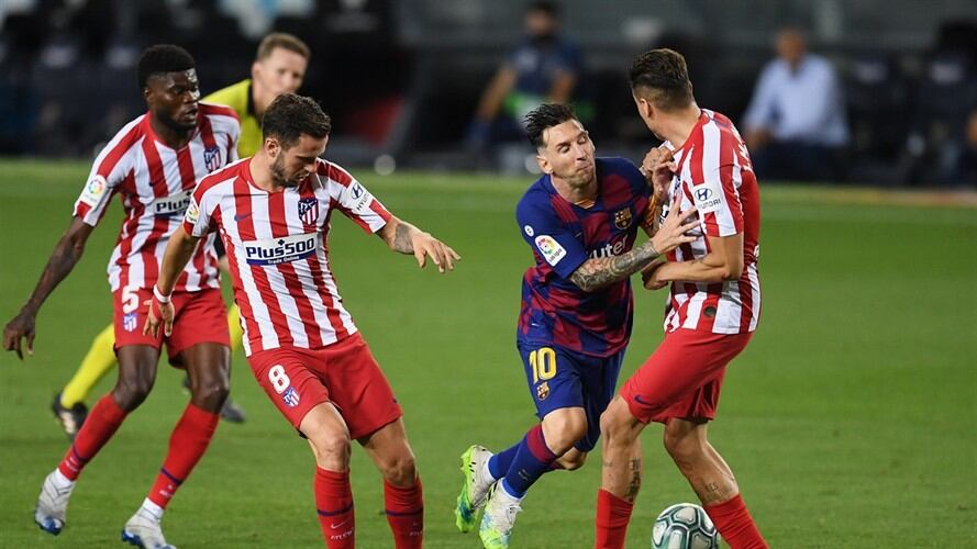 Atlético de Madrid vs. Barcelona. Foto: Getty Images