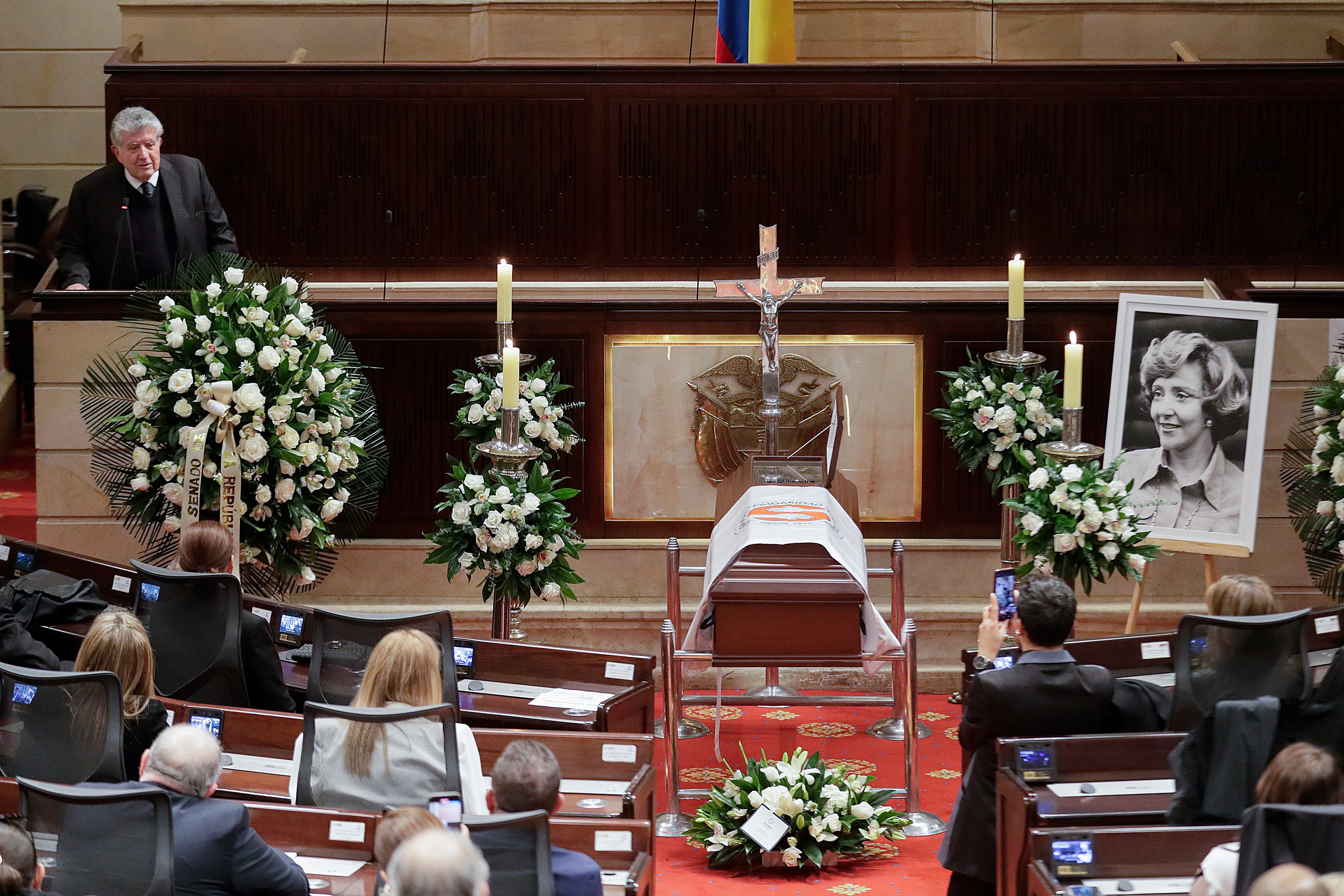 Cámara ardiente de Nydia Quintero. Foto: EFE/ Carlos Ortega