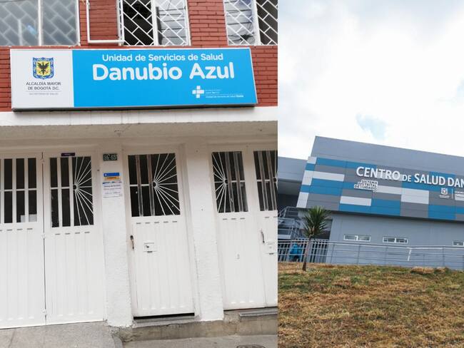 Centro de Salud en Danubio antes (izquierda) y Centro de Salud en Danubio ahora (derecha). Foto: Suministrada.