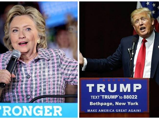 Hillary Clinton y Donald Trump . Foto: W Radio.