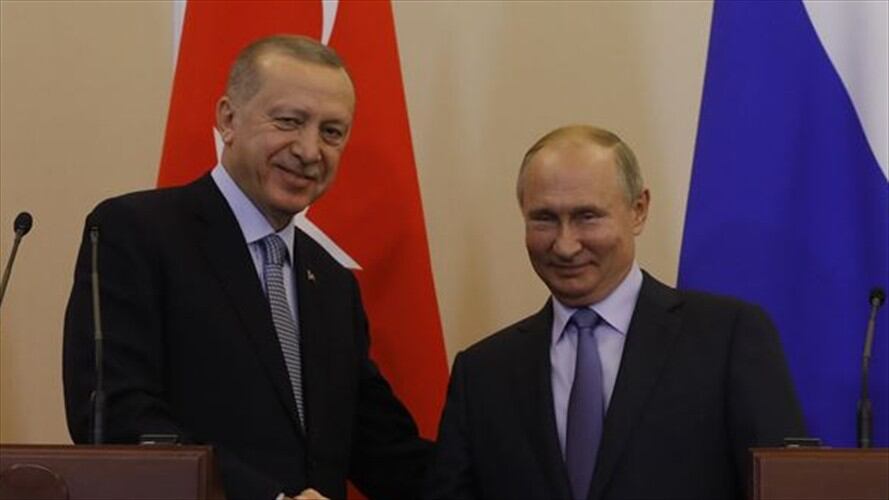 Erdogan y Putín . Foto: Agencia Anadolu