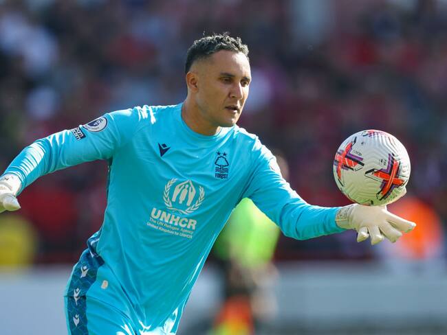 Keylor Navas en el Nottingham Forest de Inglaterra. Foto: James Williamson - AMA/Getty Images.