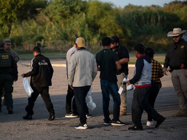 Imagen referencia migrantes (Photo by MARK FELIX/AFP /AFP via Getty Images)