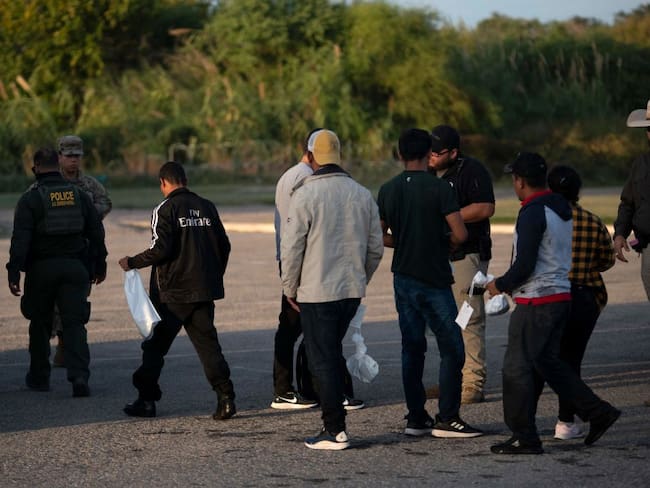 Imagen referencia migrantes (Photo by MARK FELIX/AFP /AFP via Getty Images)
