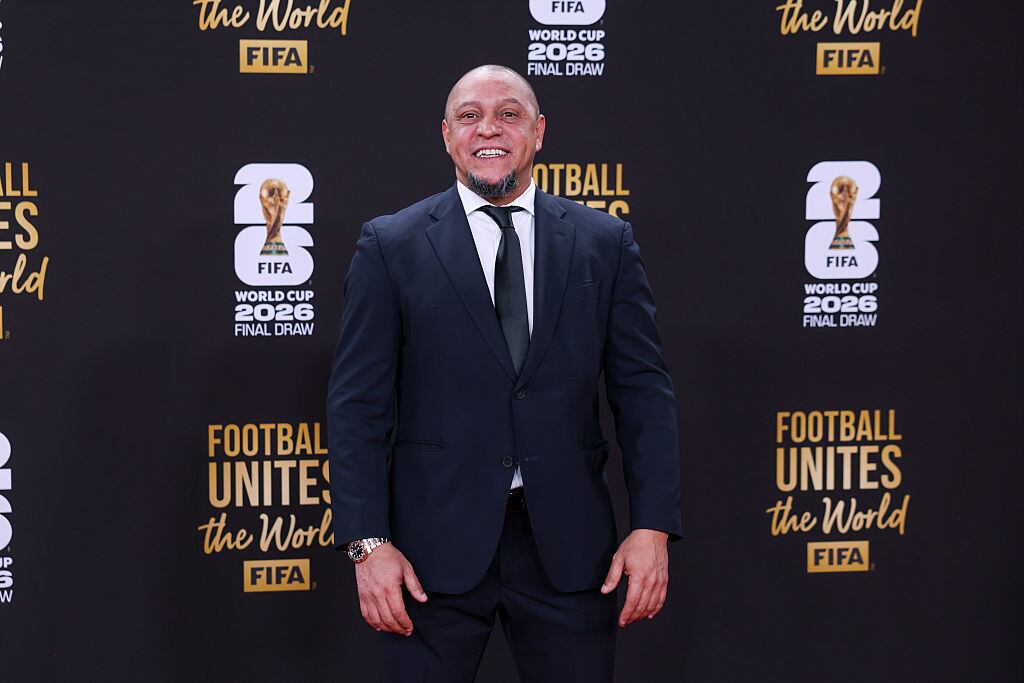 Roberto Carlos durante el sorteo de la Copa Mundial de la FIFA, Estados Unidos, México y Canadá 2026 en Nueva York. FOTO: Roger Wimmer/ISI Photos/ISI Photos vía Getty Images