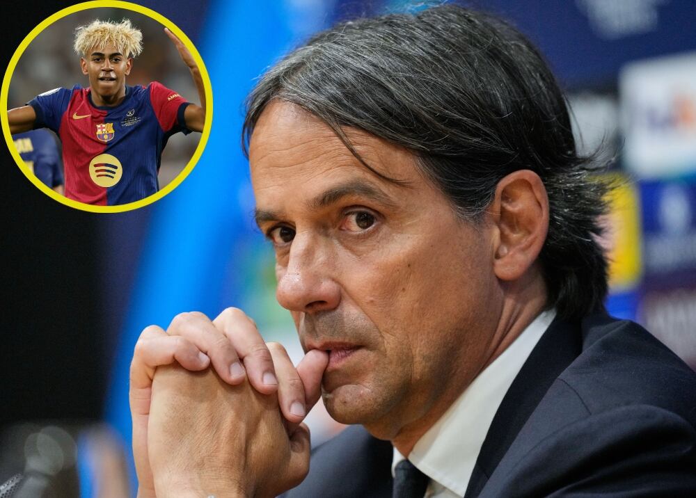 Simone Inzaghi, técnico del Inter de Milán, elogió a Yamal y al Barcelona. Foto: EFE.