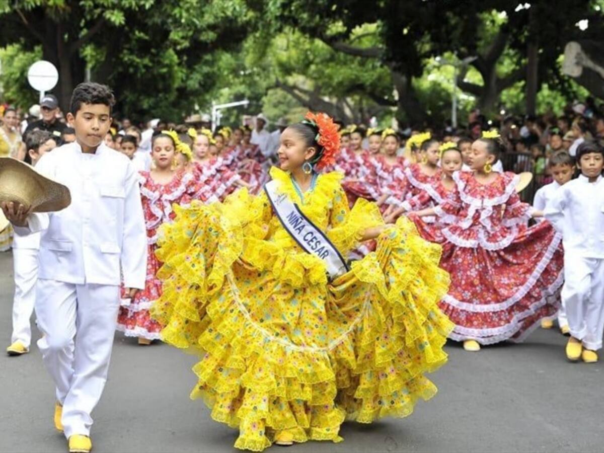 Los niños, los grandes protagonistas del desfile de los 'Piloneritos' en Valledupar