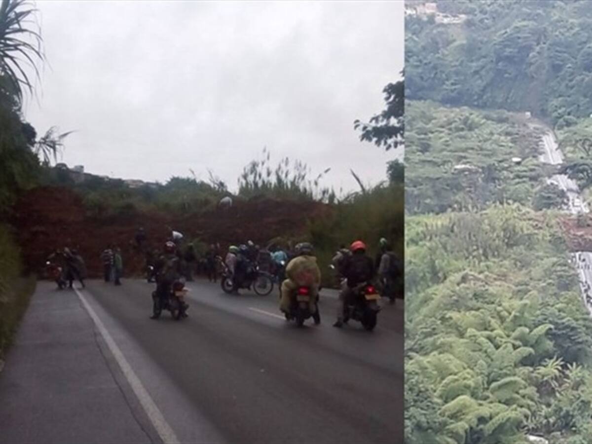 Invías apoya labores en la emergencia en la variante La Romelia - Pollo en Risaralda