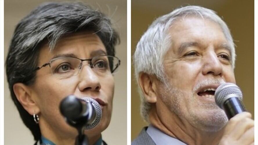 Claudia López y Enrique Peñalosa . Foto: Colprensa