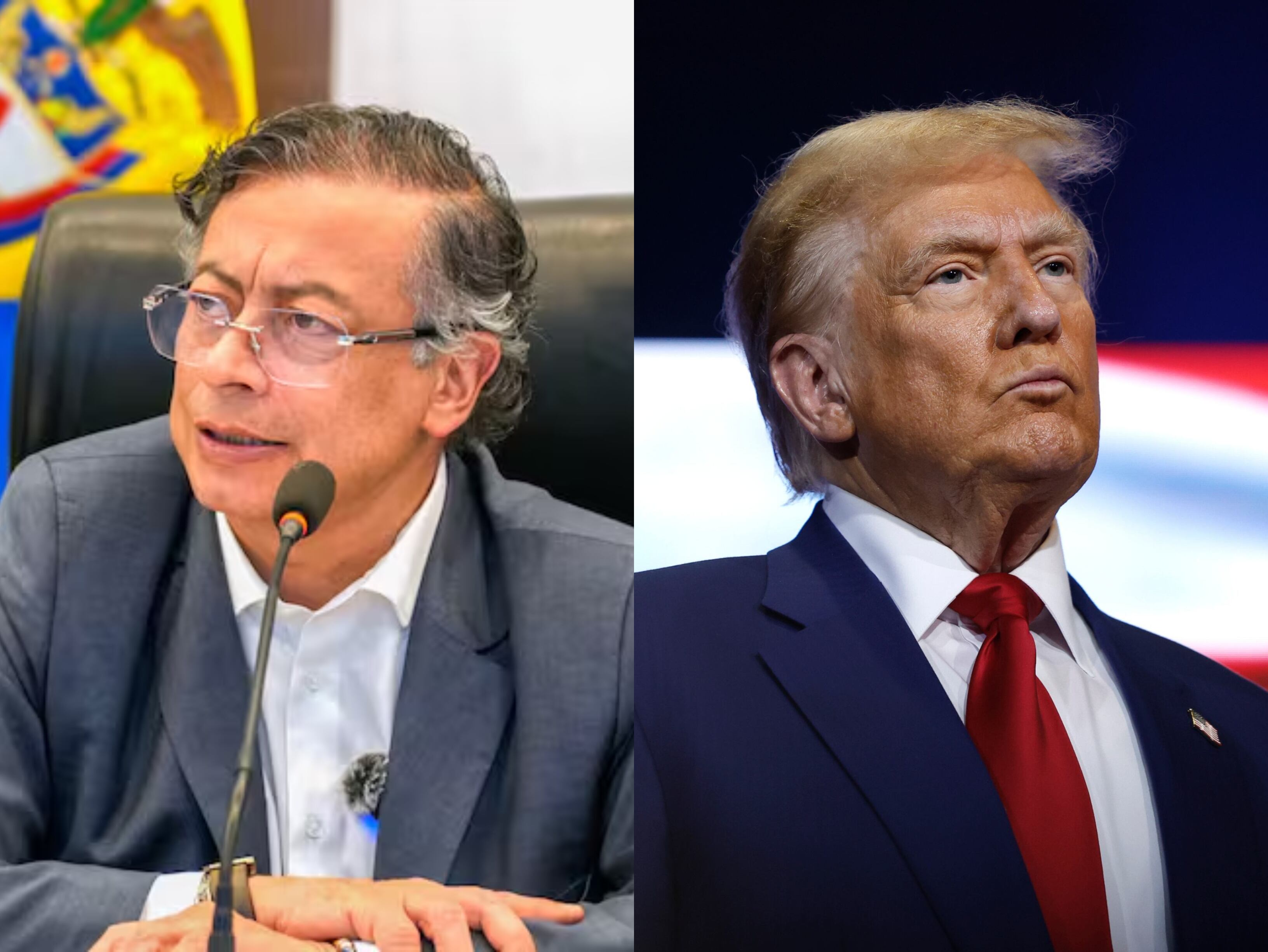 Gustavo Petro y Donald Trump | Fotos: GettyImages