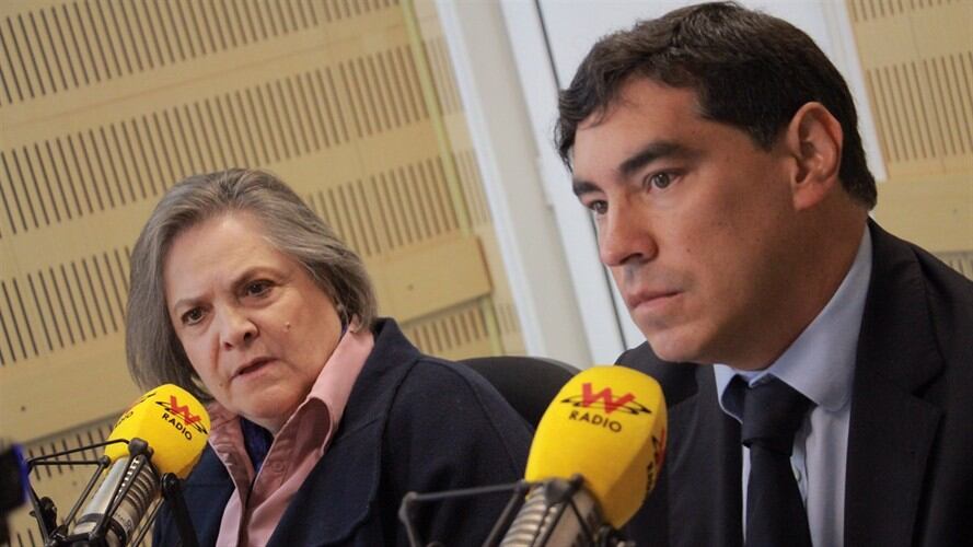 Álvaro Hernán Prada y Clara López. Foto: La W con Vicky Dávila