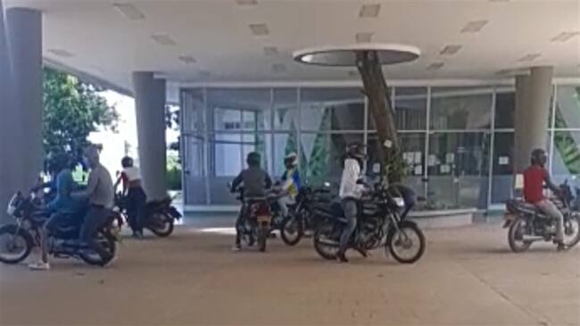 Dos personas detenidas deja protesta de un grupo de motociclistas en Montería. Foto: cortesía.