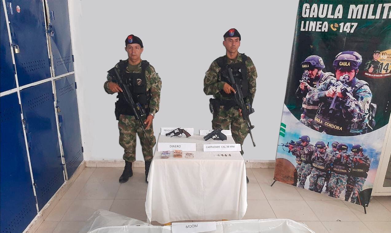 Un muerto deja enfrentamiento entre el Ejército y el Clan del Golfo en Ciénaga de Oro, Córdoba. Foto: prensa Ejército. 
