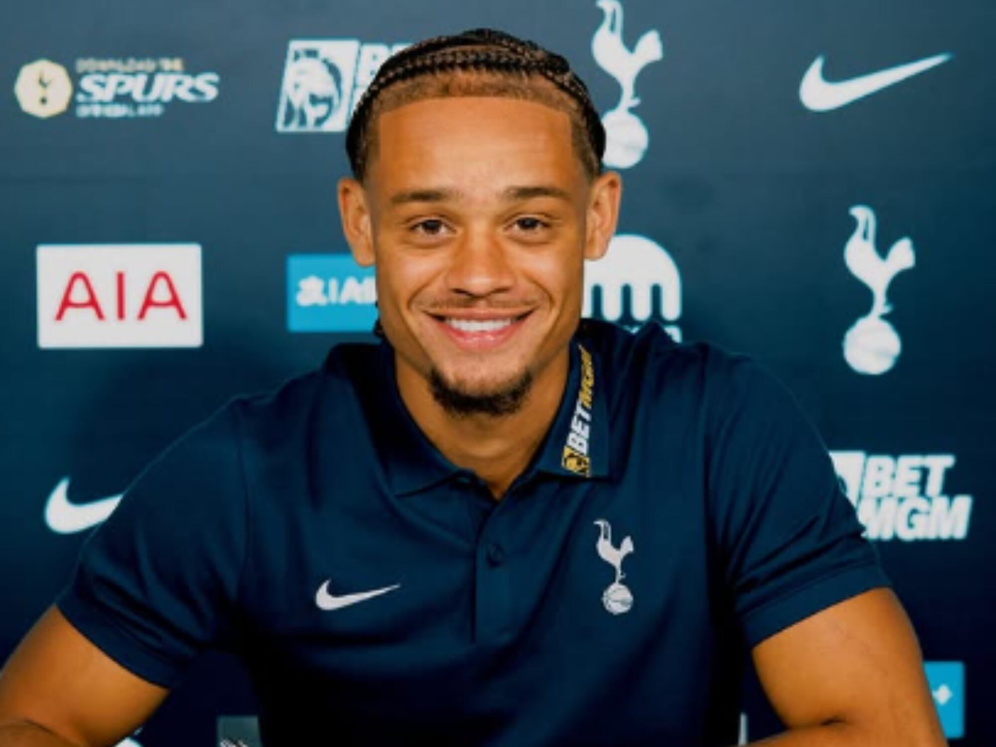 Xavi Simons, nuevo jugador del Tottenham. Foto: Instagram Spurs.