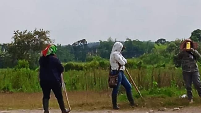 Los hechos de registraron en la hacienda Maracaibo, en Miranda, Cauca. Crédito: Víctimas de Invasión de Tierras.