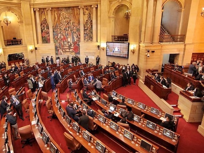 Suspenden debate en el Congreso del Presupuesto General de la Nación del 2022. Foto: Colprensa