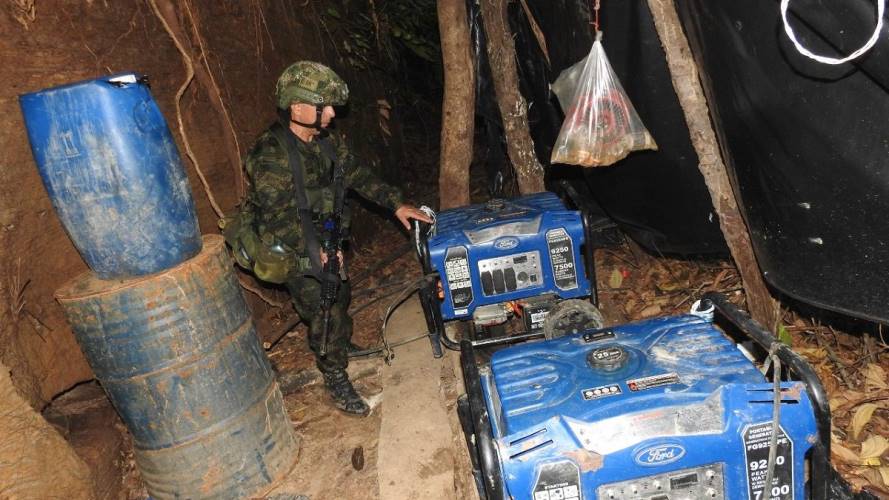 Destruyen laboratorio del ELN para la producción de cocaína