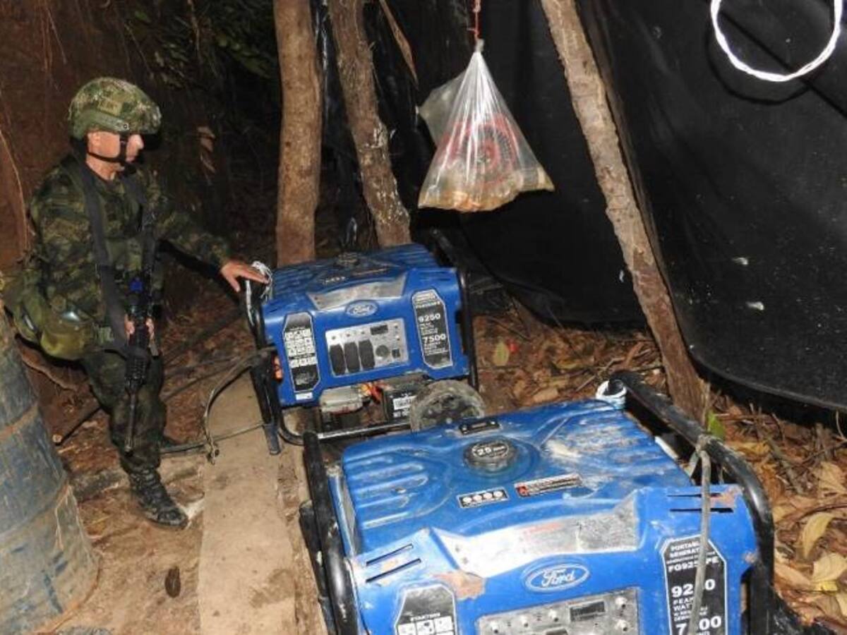 Destruyen laboratorio del ELN para la producción de cocaína