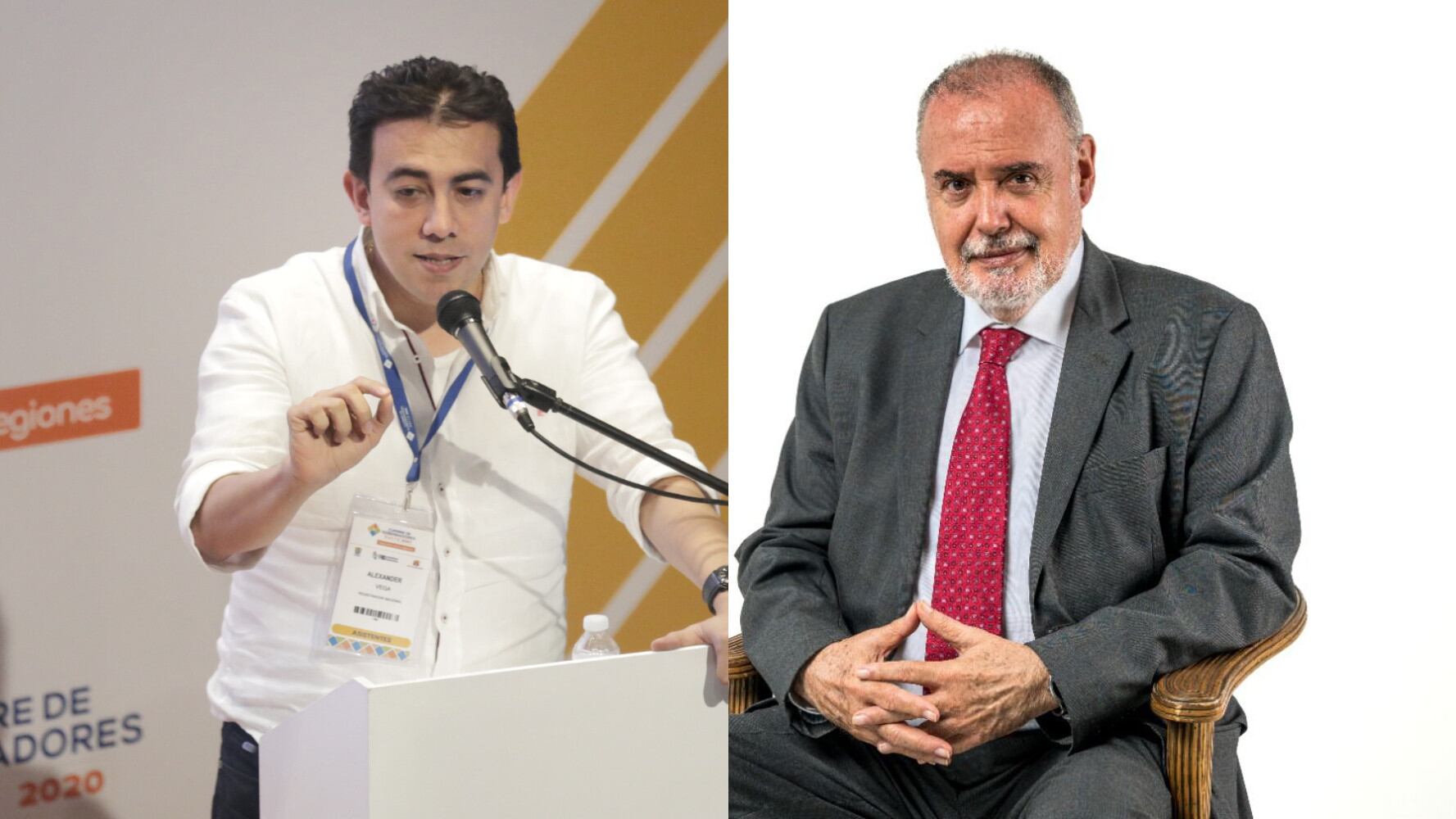 Gilberto Tobón acusó al registrado Álex Vega de cínico y canalla / Fotos: Colprensa