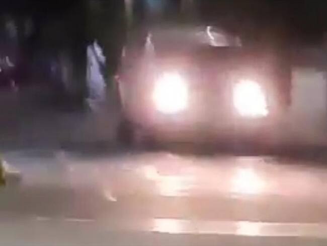 pistola camioneta . Foto: tomada de videos de redes sociales.