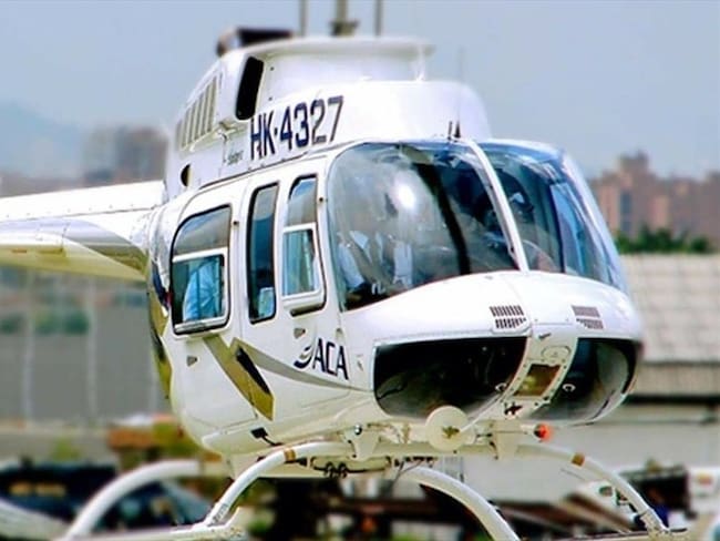 Incineran helicóptero que transportaba dinero en la zona del Catatumbo. Foto: Cortesía