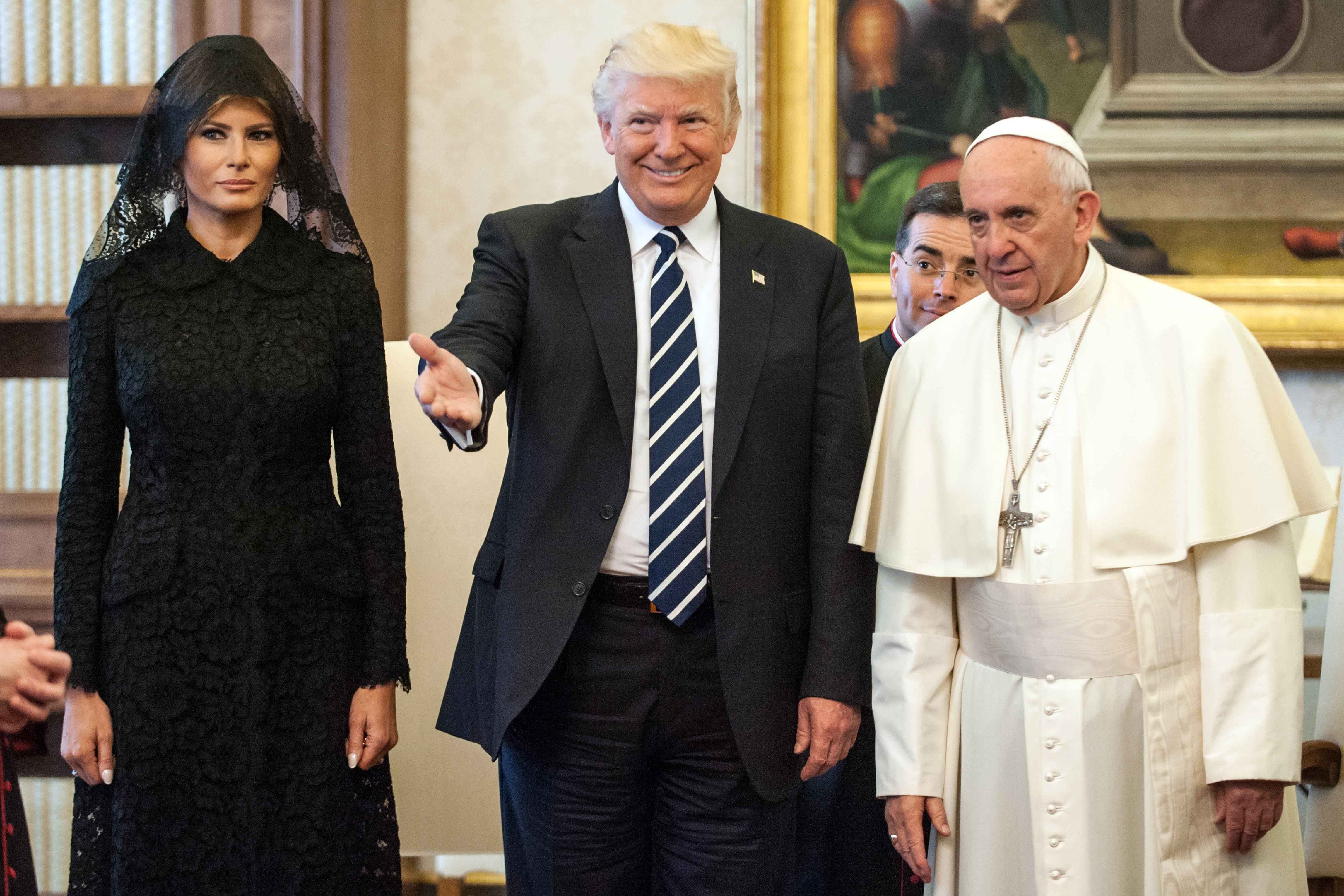 Donald Trump y el papa Francisco. Foto: Vatican Pool/Getty Images.