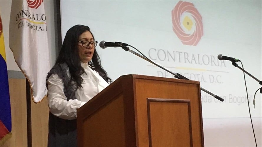 Contralora Distrital Anayme Barón Durán. Foto: Twitter: @Educacionbogota