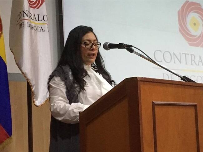 Contralora Distrital Anayme Barón Durán. Foto: Twitter: @Educacionbogota
