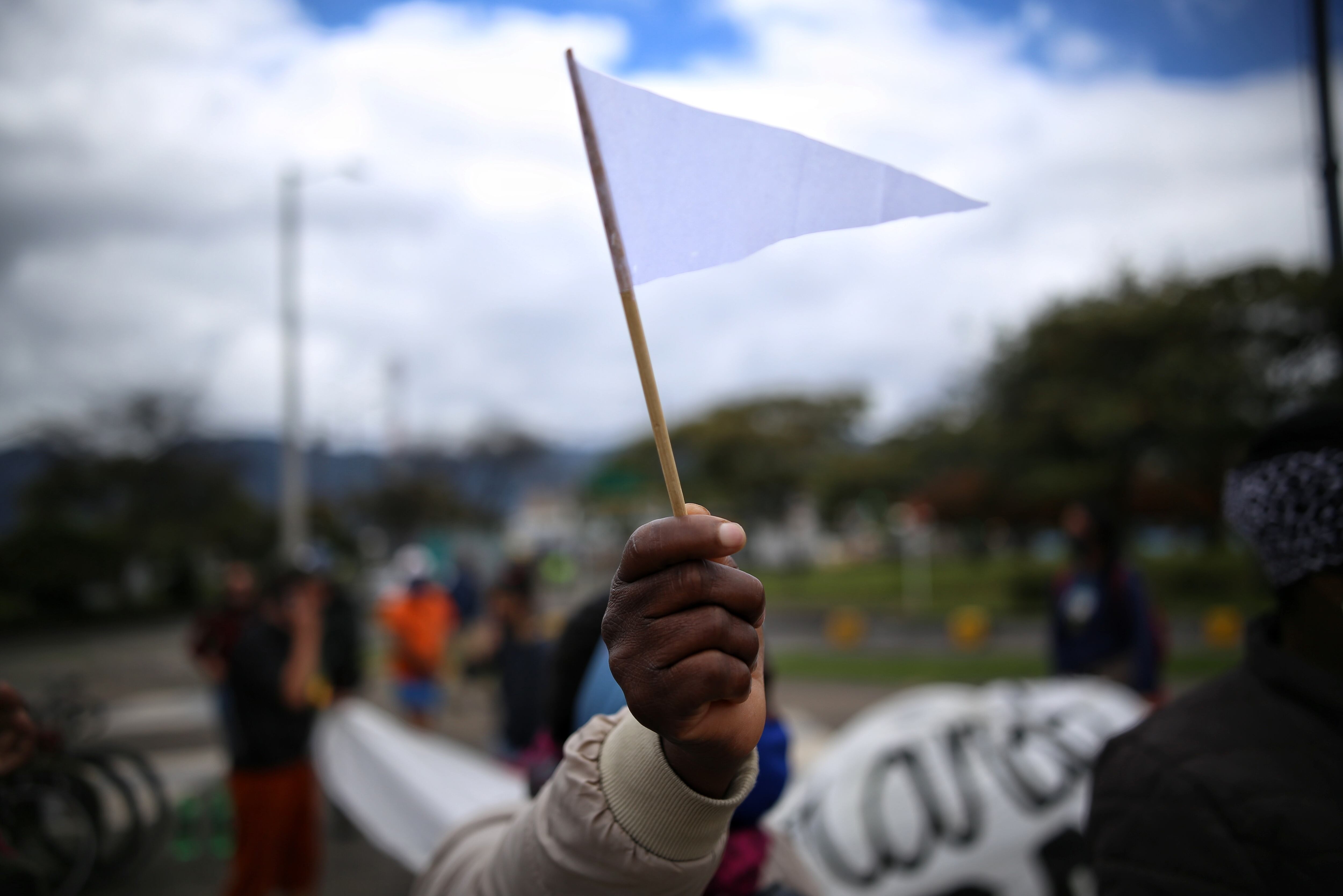 Foto de referencia de manifestaciones contra el racismo en Colombia. Foto: Colprensa.