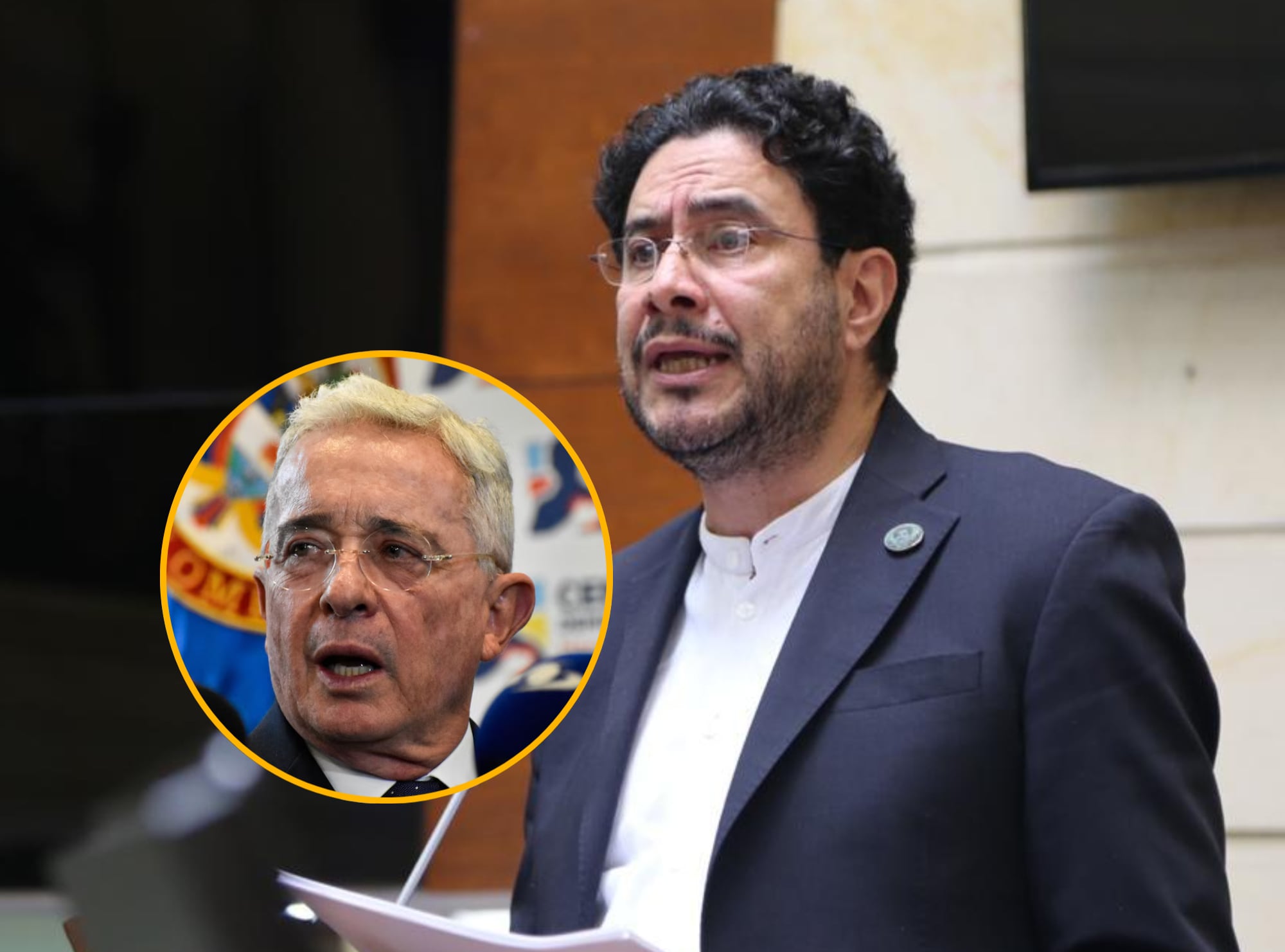 Iván Cepeda y Álvaro Uribe | Fotos: Colprensa