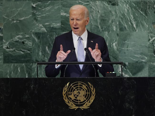 Joe Biden en la Asamblea de Naciones Unidas.