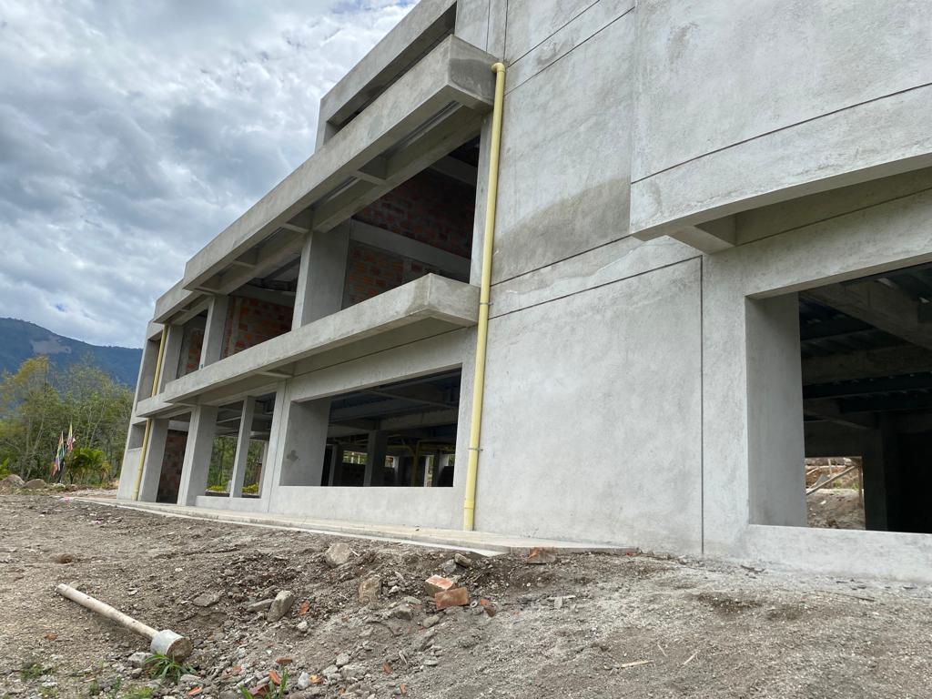 Elefante blanco: centro cultural en Nariño quedó en obra negra. Foto: Jhonnatan Bravo