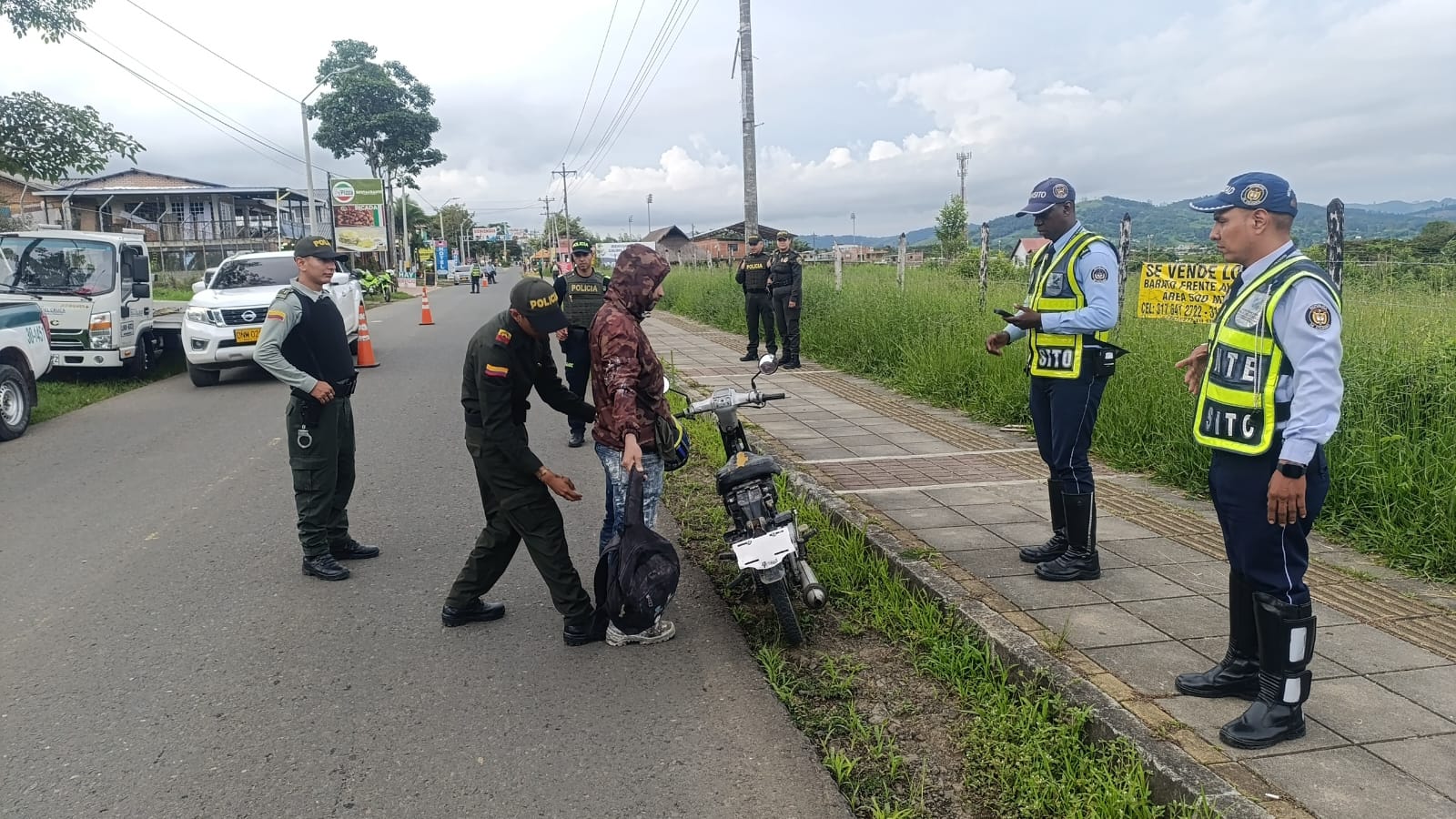 El hecho de intolerancia ocurrió en el kilómetro 30 del sector Borrero Ayerbe, del municipio de Dagua. Foto: Gobernación del Valle.
