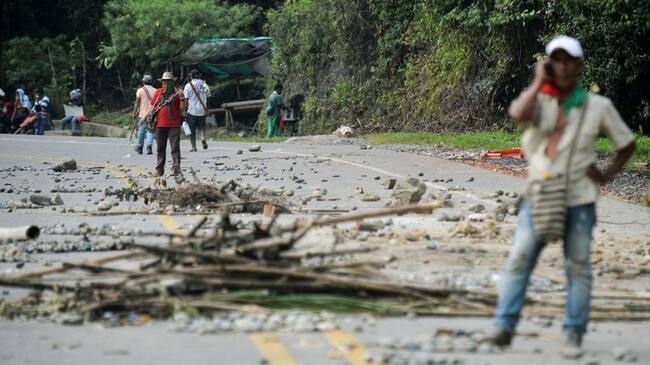 La vía Panamericana continúa bloqueada en dos puntos. Foto: Getty Images