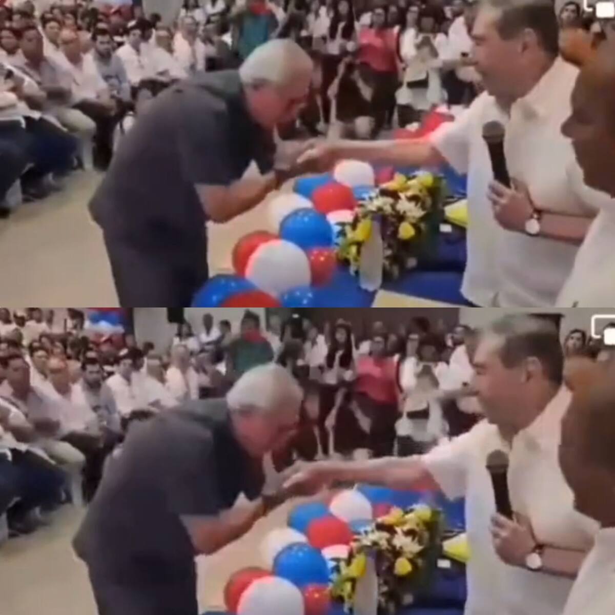 En acto público, exalcalde de Soledad agradeció con beso en la mano a Fuad Char