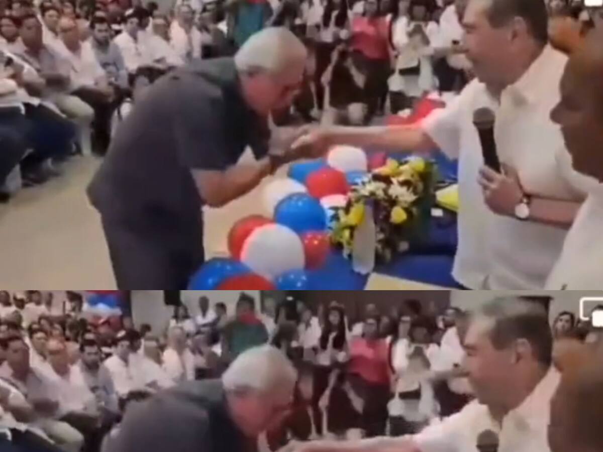 En acto público, exalcalde de Soledad agradeció con beso en la mano a Fuad Char