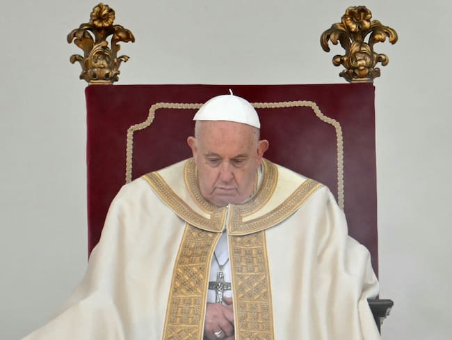 Papa Francisco en Venecia. (Photo by Alberto PIZZOLI / AFP)