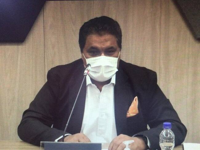 Martín Cruz Vega, conocido como "Rubín Morro" aseguró ante la JEP que nunca practicaron reclutamiento forzoso de menores de edad. Foto: Rafael Aristizábal