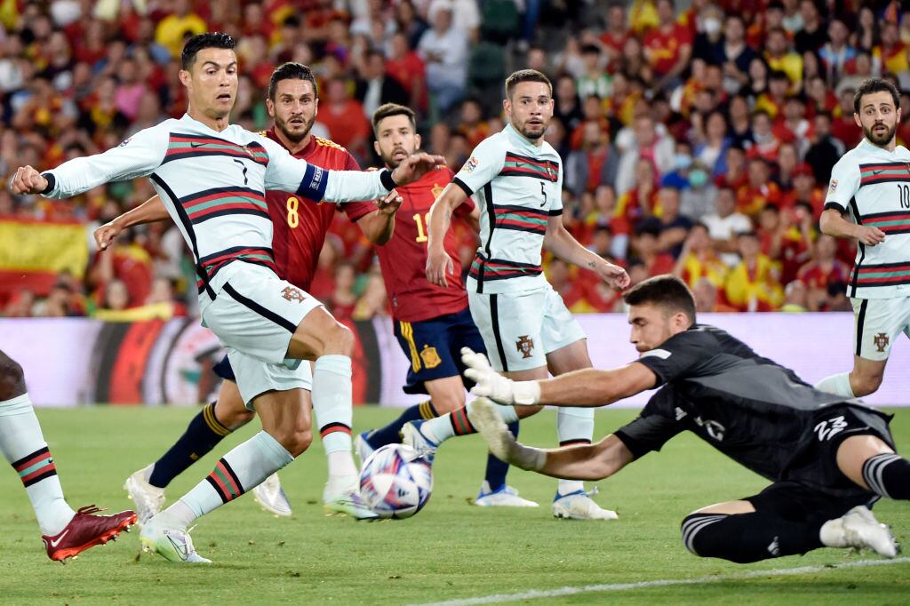 España vs Portugal en la Liga de Naciones (Photo by CRISTINA QUICLER / AFP) (Photo by CRISTINA QUICLER/AFP via Getty Images)