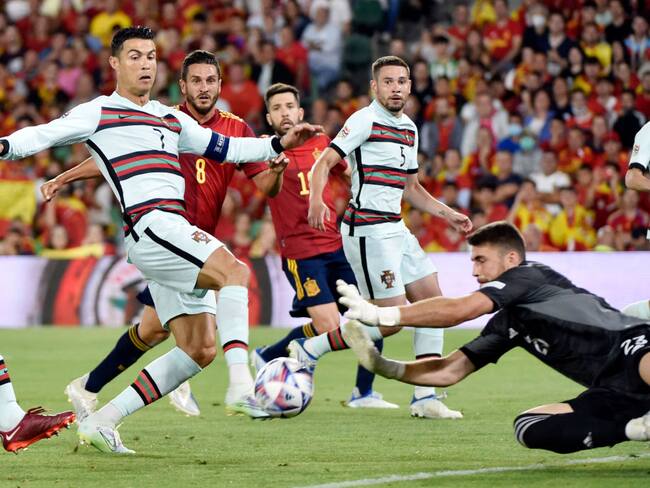 España vs Portugal en la Liga de Naciones (Photo by CRISTINA QUICLER / AFP) (Photo by CRISTINA QUICLER/AFP via Getty Images)
