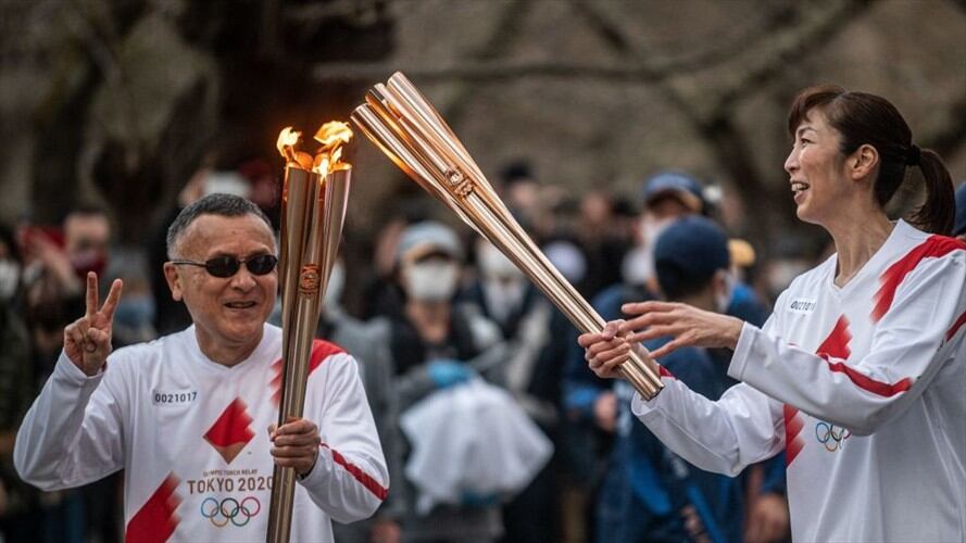 El gobernador de Osaka no quiere relevos de la antorcha olímpica en su ciudad a causa del Covid-19. Foto: Getty Images