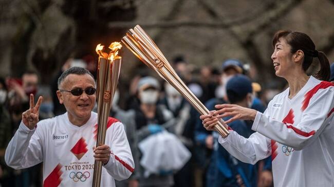 El gobernador de Osaka no quiere relevos de la antorcha olímpica en su ciudad a causa del Covid-19. Foto: Getty Images