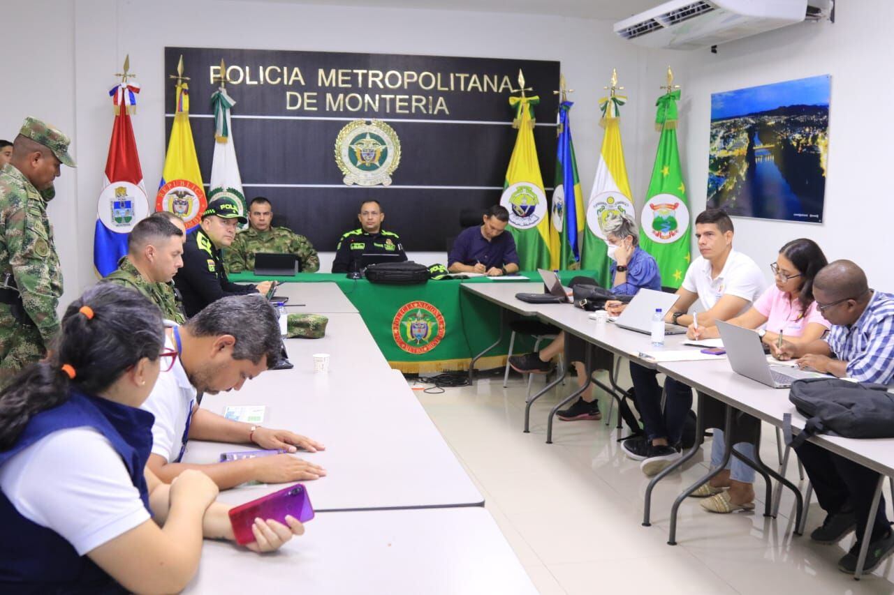 Consejo de Seguridad Montería. Foto: cortesía prensa Alcaldía Montería.