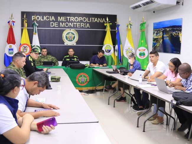 Consejo de Seguridad Montería. Foto: cortesía prensa Alcaldía Montería.