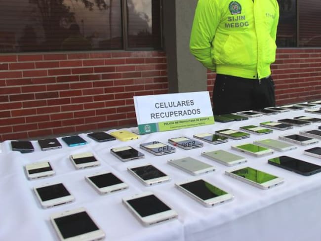 Imagen de referencia, celulares recuperados por la Policía. Foto: