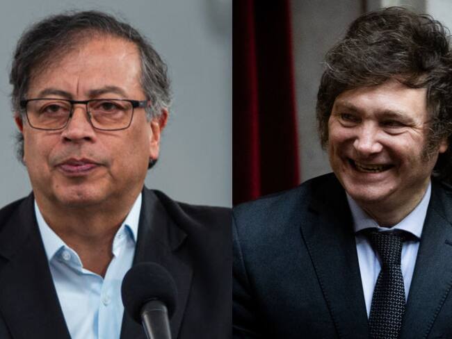 Gustavo Petro y Javier Milei. Foto: Getty Images.