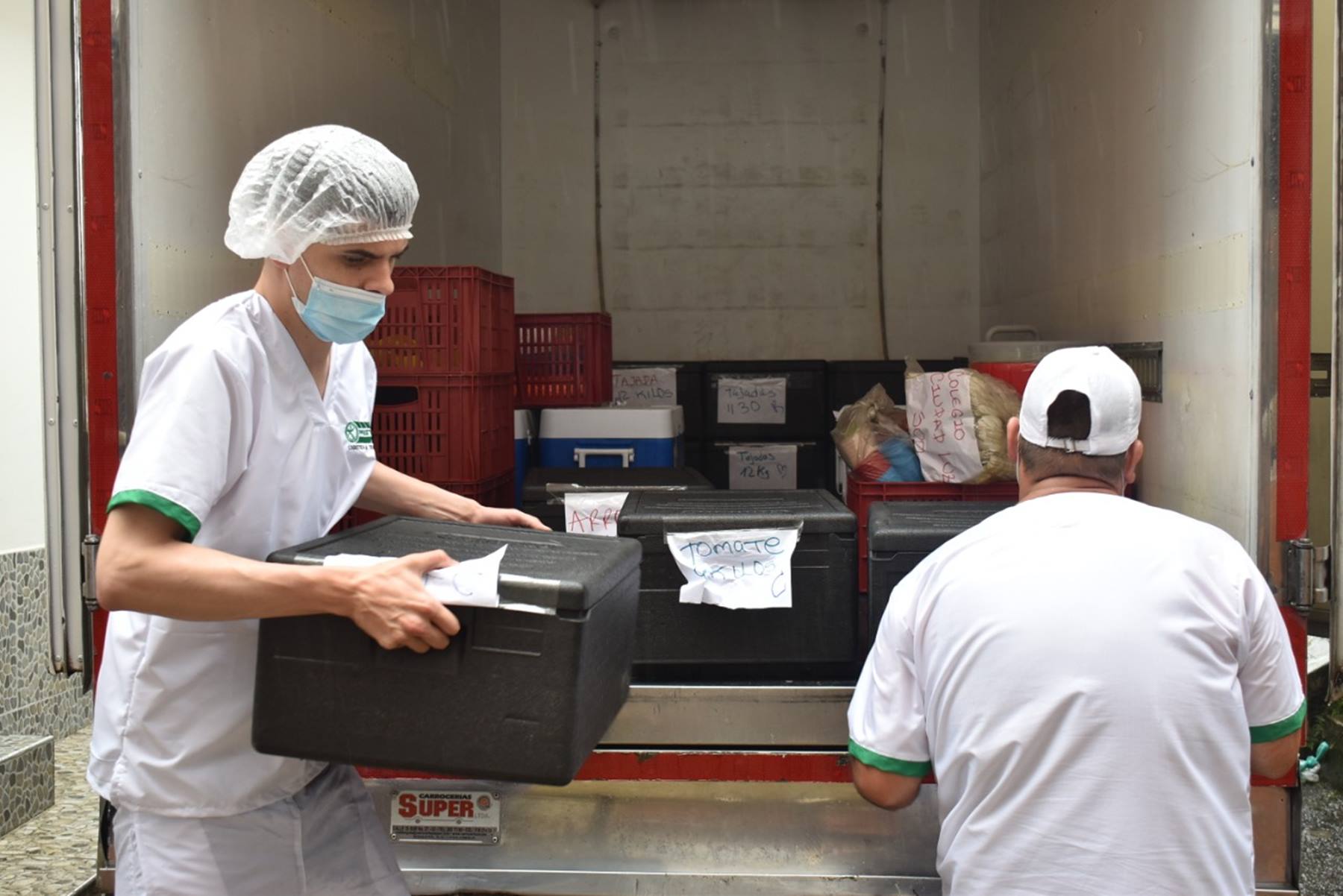 Imagen de referencia transporté de alimentos