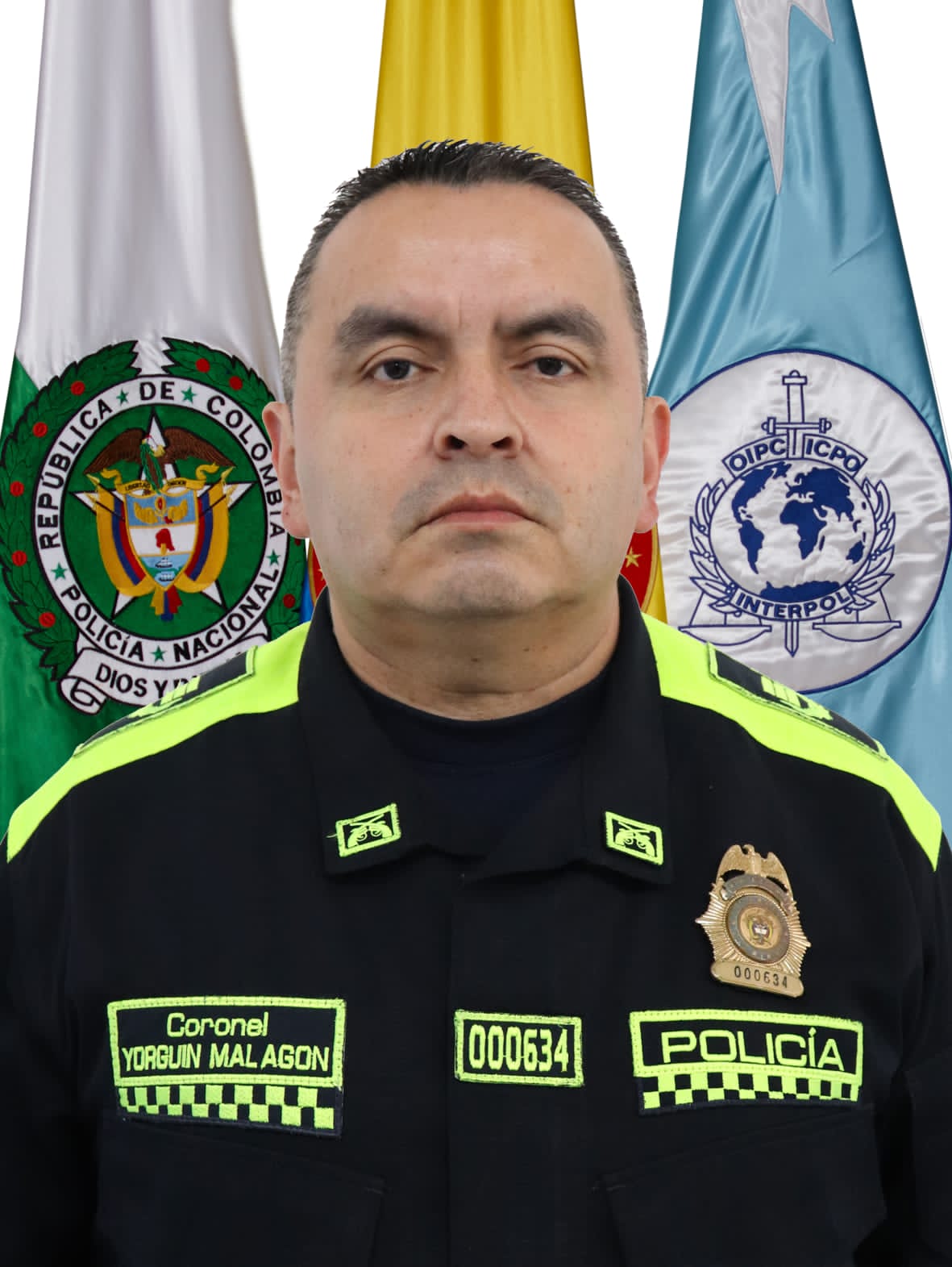 Comandante de la Policía del Magdalena, coronel Yorguin Malagón / Policía