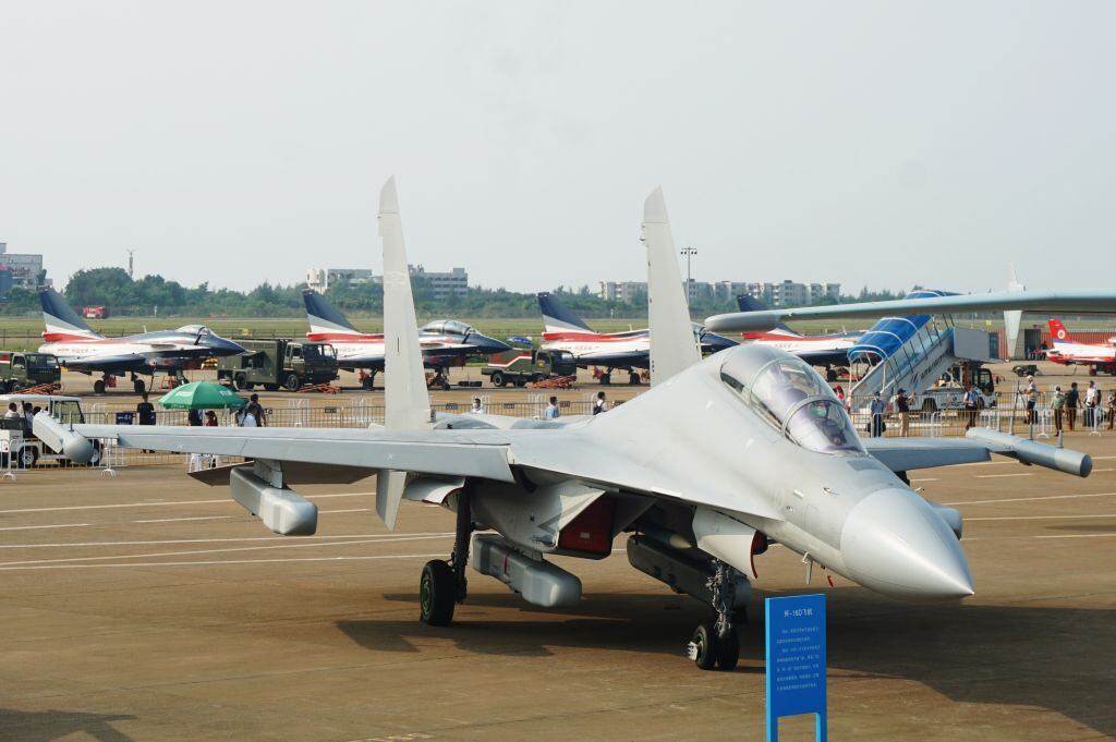 Avión J-16D. (Photo credit should read Long Wei / Costfoto/Future Publishing via Getty Images)
